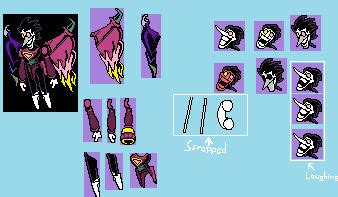 Spamton spritesheet. by SpriteTemplates on DeviantArt