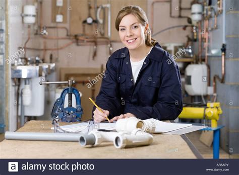 Apprentice plumber Stock Photo, Royalty Free Image: 15943922 - Alamy