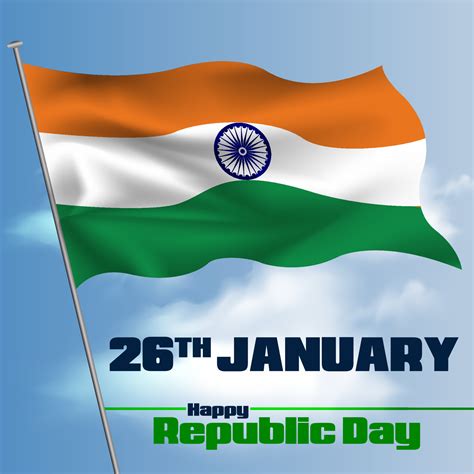 Replublic Day of India with indian Flag ashoka chakra 26th January ...