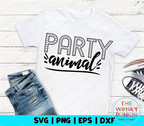 Party animal svg party animal cut file cricut cut file | Etsy