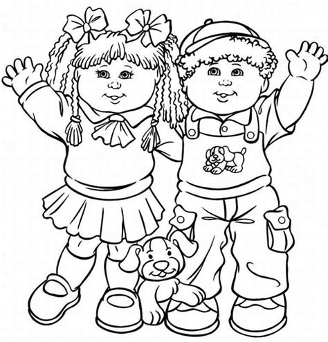 Cabbage Patch Kids Coloring Pages | Team colors