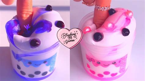 Blushing BB. Boba Slime Asmr! | Satisfying And Relaxing Boba Slime Asmr ...