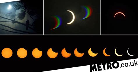 Amazing pictures of rare solar eclipse from around the world | Metro News