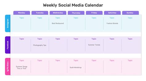 Social Media Calendar For Photographers - prntbl ...