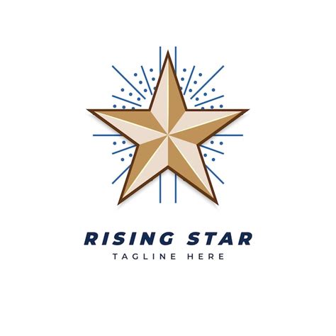 Premium Vector | Rising star logo design