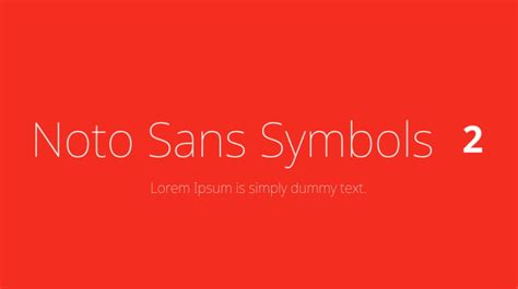 Noto Sans Symbols 2 Font Family : Download Free for Desktop & Webfont