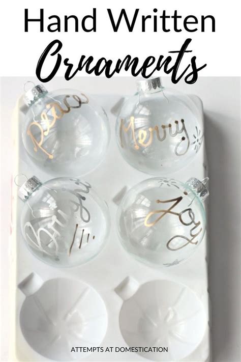 6 Fun Glass Ball Ornaments Crafts - Attempts At Domestication | Glass ...