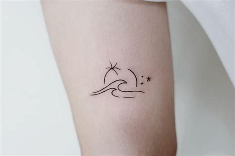 Basic Wave Tattoo 3 | Minimal tattoo, Minimal tattoo design, Discreet ...