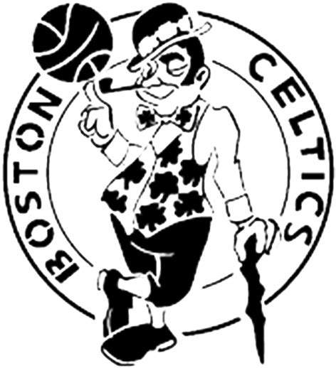 Download Boston Celtics Black And White PNG Image with No Background ...