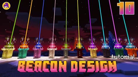 10 Design Ideas of Beacons - Minecraft tutorial | Beacon minecraft ...