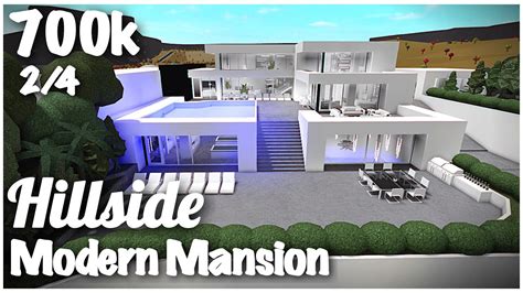 Roblox Bloxburg Modern Hillside Mansion Youtube Guest 666 Roblox ...