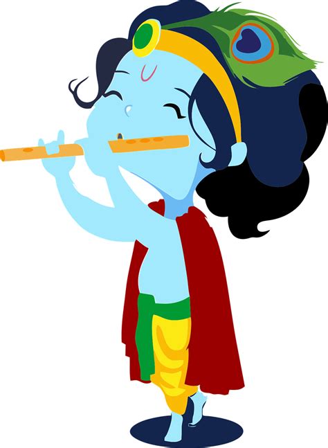 Krishna Flute Cartoon