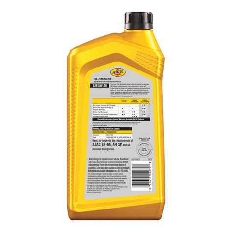 Pennzoil 5W-30 Synthetic Motor Oil 1 qt. | Gilford Hardware – Gilford ...