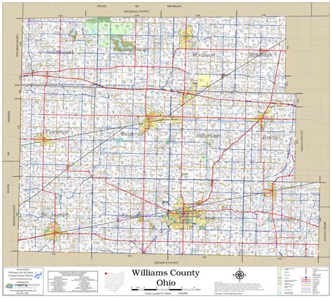 Williams County Ohio 2023 Wall Map | Mapping Solutions