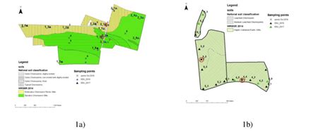 Location of ESUs during Field Campaigns 2016/2017 on the soil map of ...