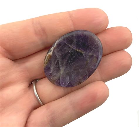 Amethyst Worry Stone - Wonderful grounding crystal for easing worries ...