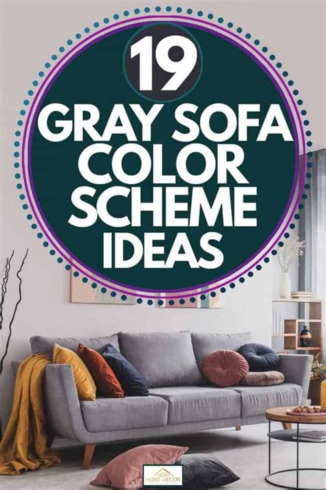 19 Gray Sofa Color Scheme Ideas | Gray sofa, Grey sofa living room ...