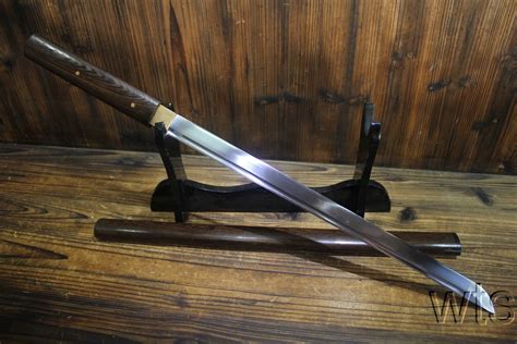 Japanese Full Tang Hand Forged Rosewood Wakizashi Ninjato Chokuto ...