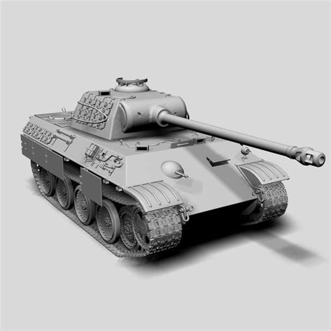 Panther Tank 3d Model