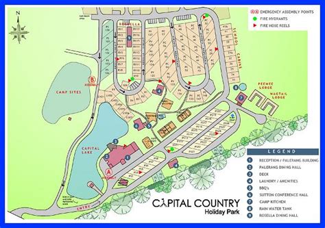 Sơ đồ toàn cảnh Capital Country Holiday Park, Canberra Sơ đồ toàn cảnh ...