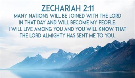 Zechariah 2:11 - Inspirations