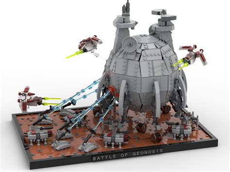 LEGO MOC Battle of Geonosis Diorama with Core Ship - Clone Wars by The ...