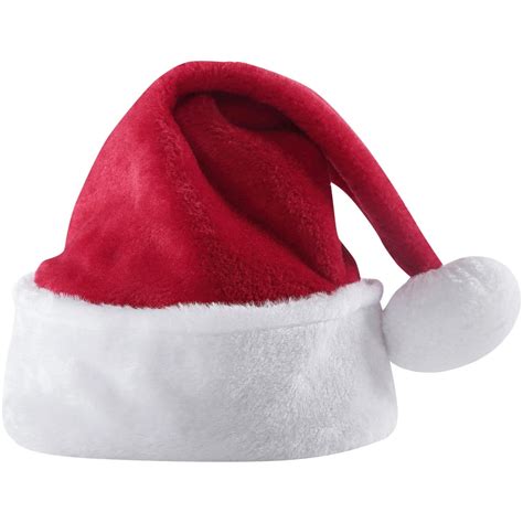 Holiday Time Medium Size Classic Bright Red & White Santa Hat - Walmart ...