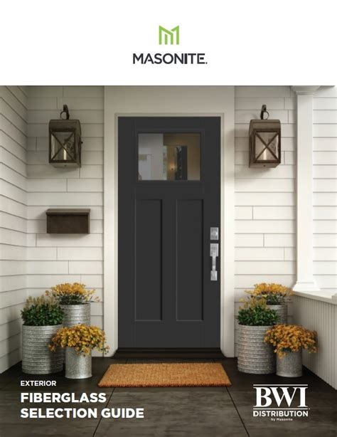 BWI Stock Catalog - Masonite Fiberglass and Steel Exterior Doors - BWI ...