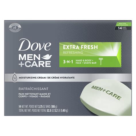 Buy DOVE MEN + CAREBar 3 in 1 for Body, Face, and Shaving to Clean and ...