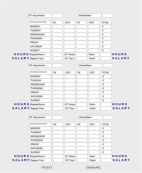 FREE 20+ Sample Time Card Calculator Templates in PDF | Excel