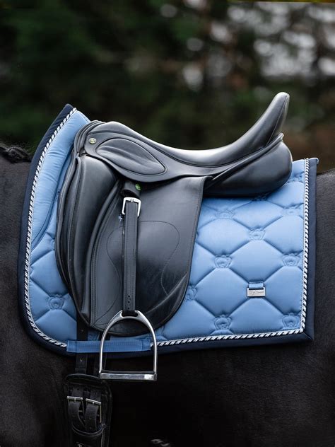 PSOS Dressage Saddle Pad, Light Blue - Joe & Ponic