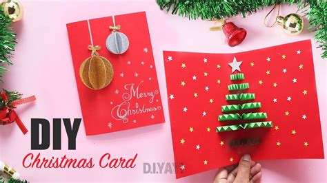 CHRISTMAS CARD MAKING IDEA | DIY Christmas Greeting Card | Pop-up Card ...