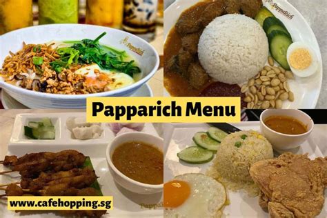 Papparich Singapore Menu with price list Updated October 2022