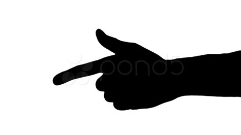 Pointing Hand Silhouette at GetDrawings | Free download