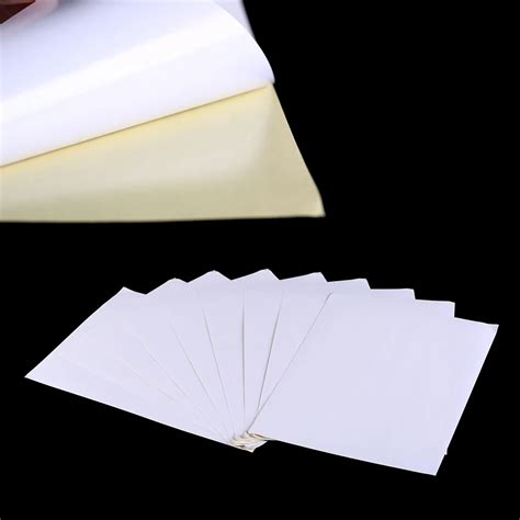 100sheets A4 Blank White Waterproof Self Adhesive Writing Surface ...