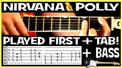 Nirvana Polly Guitar Chords Lesson & Tab Tutorial + Bass - YouTube