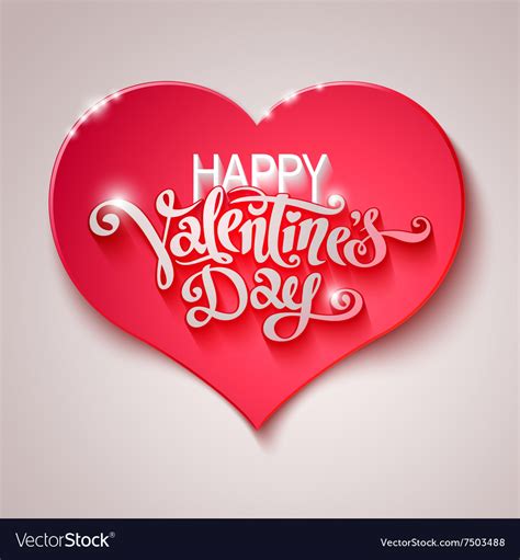 Valentine day postcard Royalty Free Vector Image