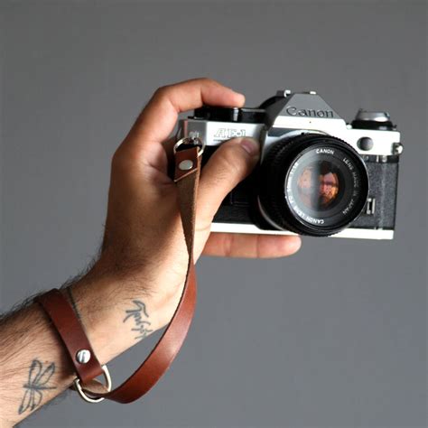 Personalised Leather Camera Wrist Strap By Hyde Wares ...