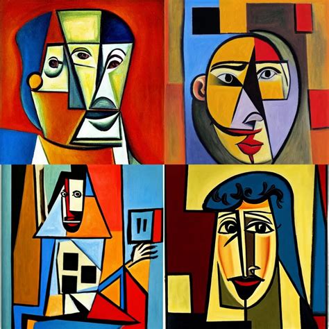 Picasso Self Portrait Cubism