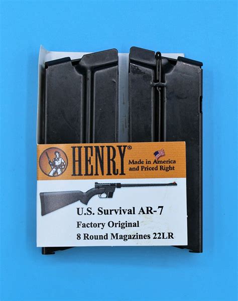 Henry 22 US Survival Rifle Magazine .22 LR 8-Round RD Clip Mag Two Pack ...