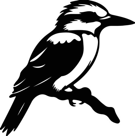 kookaburra black silhouette 38101544 Vector Art at Vecteezy