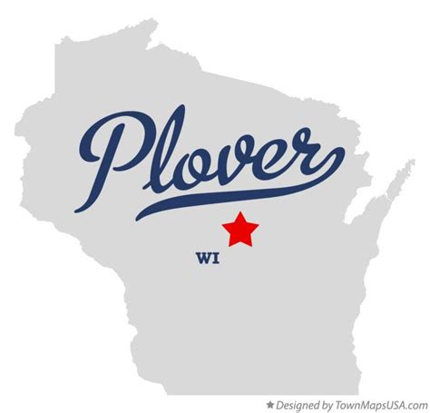 Map of Plover, WI, Wisconsin