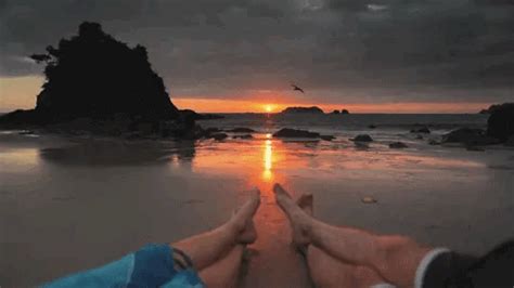 Beach Sunset GIF | Sunset gif, Nature gif, Story ideas pictures