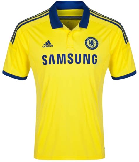 New Chelsea Away Kit 2014/2015- Yellow Chelsea Jersey 14/15 Adidas ...