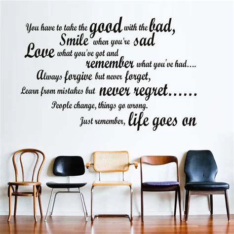 Aliexpress.com : Buy Inspiring Life Quotes Modern Wall Art Decals Vinyl ...