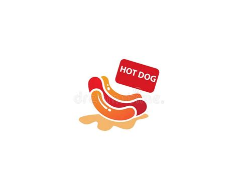 Hot Dog logo vector stock vector. Illustration of meat - 141423982