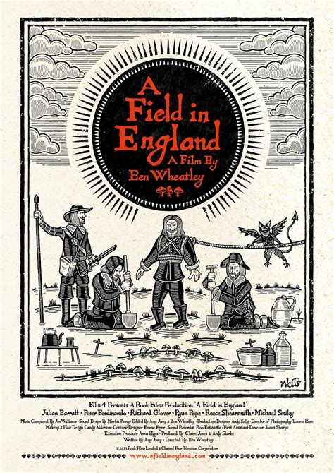 Rook Films Ltd: A Field In England Woodcut poster