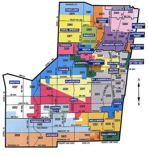 Zip Code Map Broward County Fl – Map Vector