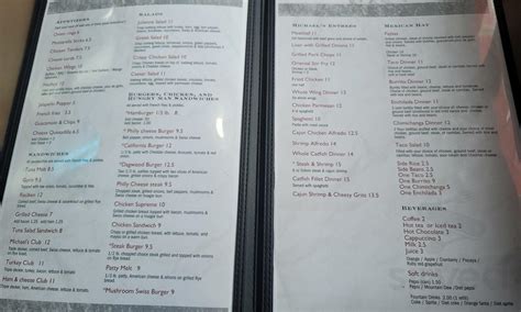 Michael's Family Restaurant menu in Milwaukee, Wisconsin, USA