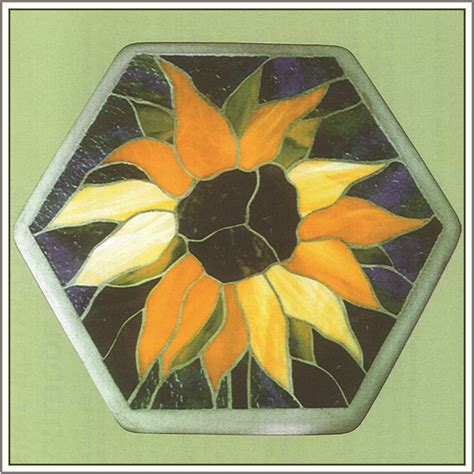 Sunflower Mosaic Pattern - Franklin Art Glass